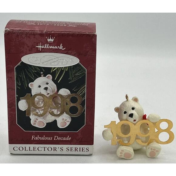 1998 Hallmark Fabulous Decade Keepsake Ornament SKU U108 - Picture 1 of 5